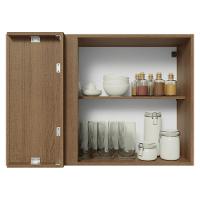 Armário Aéreo De Canto 1 Porta Vik Madesa Rustic/branco - 5