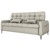 Sofa Cama 2 Lugares 200cm Pillar Linho Vancouver E483 Milani Store Bege - 1