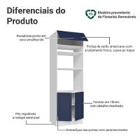 Torre Quente 70 Cm 3 Portas Vik Madesa Branco/azul - 3