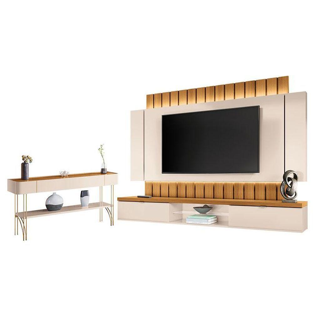 Home Suspenso Illusion 2.2 E Aparador Vivant Cinamomo Off White - Hb Móveis - 1