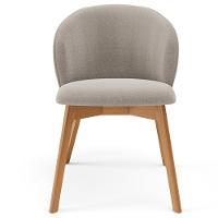 Kit 04 Cadeiras De Jantar E Estar Living Estofada Mia L02 Bouclê Creme - Lyam Decor - 3