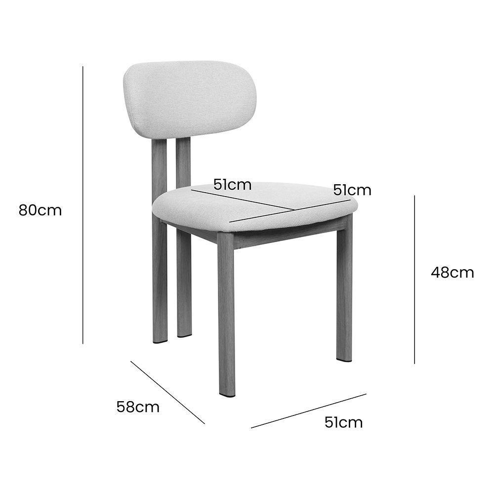 Kit 6 Cadeiras De Jantar Tulipa Estrutura Aço Carbono Laminado Natural Com Estofado Linho Cru - 4