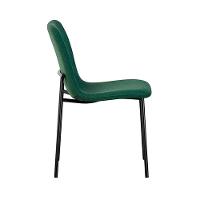 Kit 4 Cadeiras Celeste Rivatti 43 Cm (largura) Bouclé Verde Oliva E Base Em Aço Preto Pintada à Pó - 3