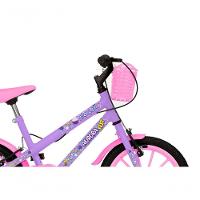 Bicicleta Aurora Fest, Aro 16, Com Freios V-brake, Com Rodas De Apoio, Capa Corrente E Cestinha Lilás - 2