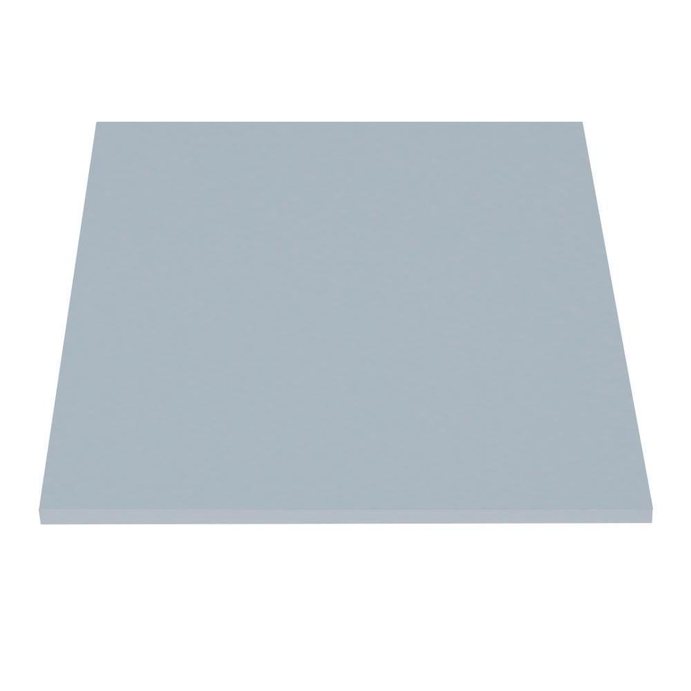 Mesa Pisa Beta Bistrô Fratini 107,50cm (a) Disco Redondo Inox Tampo Mdp Quadrado Cinza 80cm (l) - 4