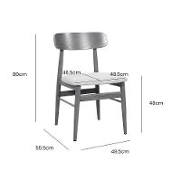 Kit 2 Cadeiras De Jantar Delta Estrutura Aço Carbono Laminado Natural Com Estofado Linho Cru