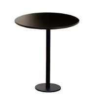 Mesa Pisa Beta Bistrô Fratini 107,50cm (a) Disco Redondo Preto Tampo Mdp Redondo Preto 70cm (l) - 1