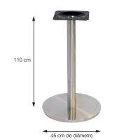 Mesa Bistrô Beta 112,50 Cm (alt) Disco Redondo Tampo Mdp Redondo 80 Cm (larg) X 2,50 Cm (alt) Samba