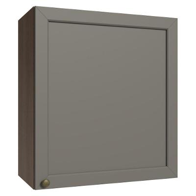 Armário Aéreo 60 Cm 1 Porta Vik Madesa Rustic/cinza