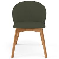 Kit 04 Cadeiras De Jantar E Estar Living Estofada Mia L02 Linho Verde Musgo - Lyam Decor - 3