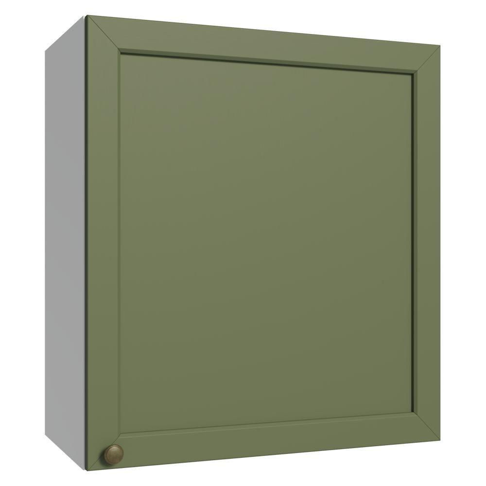 Armário Aéreo 60 Cm 1 Porta Vik Madesa Branco/verde - 1