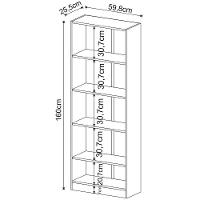 Estante Multiuso Gamer Livreiro Office 5 Prateleiras Preto/azul - 2
