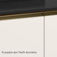 Armario Aereo Balcao 2 Portas 80cm Mdf Kali Nicioli Carvalho Toq Off White Cetim - 5