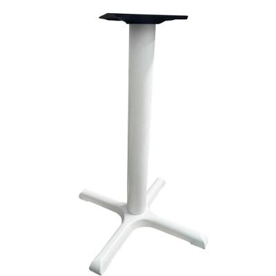 Base De Mesa ômega Em Ferro Branco Pintura Eletrostática 71,50 Cm (altura)