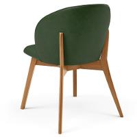 Kit 04 Cadeiras De Jantar E Estar Living Estofada Mia L02 Couríssimo Verde Musgo - Lyam Decor - 7