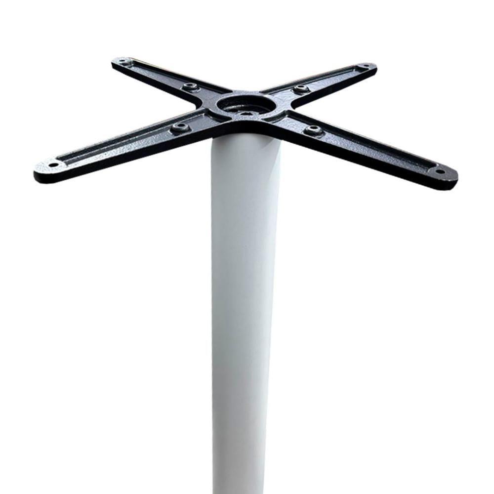 Mesa Pisa Beta Bistrô Fratini 107,50cm (a) Disco Redondo Branco Tampo Mdp Quadrado Branco 80cm( L) - 4