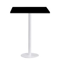 Mesa Pisa Beta Bistrô Fratini 107,50cm (a) Disco Redondo Branco Tampo Mdp Quadrado Branco 80cm( L) - 1