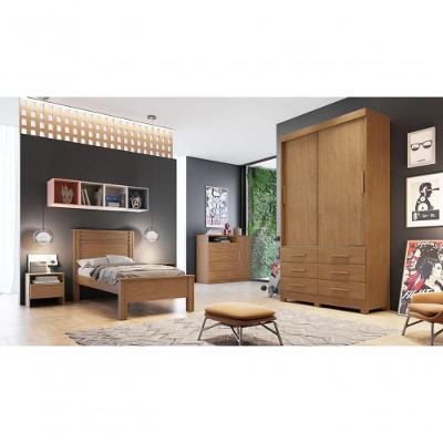 Guarda Roupa Solteiro Capri 2 Portas de Correr 6 Gavetas Capri-Cumaru MDP