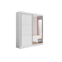 Guarda Roupa Solteiro 2 Portas 3 Gavetas - Atenas-branco - Móveis D'doro - 2