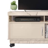 Rack Tv 50 Pol 121 Cm 1 Porta Artur Madetec Calacata Off White
