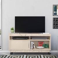 Rack Tv 50 Pol 121 Cm 1 Porta Artur Madetec Calacata Off White - 6