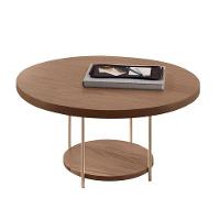 Rack Bancada época Com Mesa De Centro Sky Castanho Off White - Hb Móveis