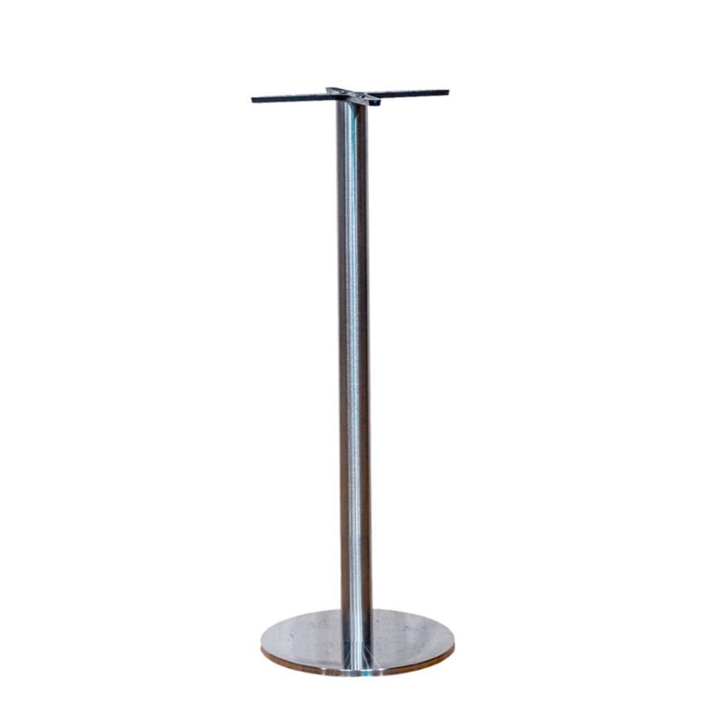 Mesa Pisa Beta Bistrô Fratini 107,50cm (a) Disco Redondo Inox Tampo Mdp Redondo Samba 80cm (l) - 2