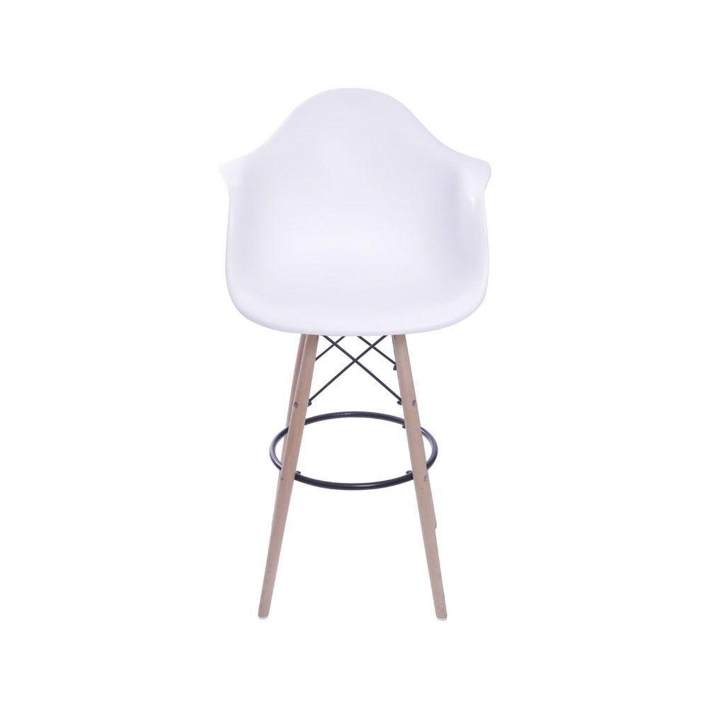 Banqueta Eames Dkr Com Braço Branco - 2