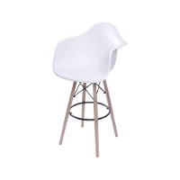 Banqueta Eames Dkr Com Braço Branco - 1