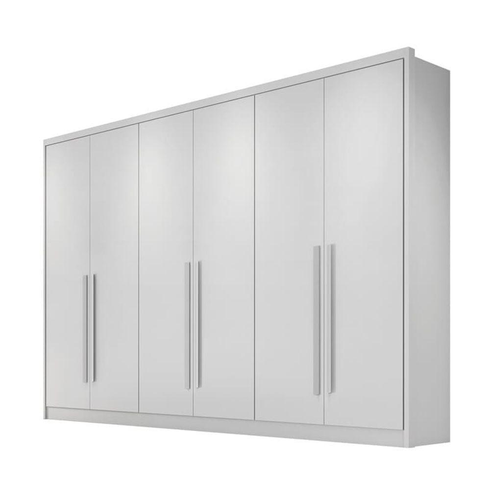 Guarda Roupa Casal 100% Mdf 6 Portas 6 Gavetas - Robust -branco - Móveis Novo Horizonte - 3