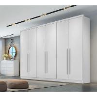 Guarda Roupa Casal 100% Mdf 6 Portas 6 Gavetas - Robust -branco - Móveis Novo Horizonte - 2