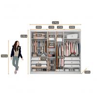 Guarda Roupa Casal 100% Mdf 6 Portas 6 Gavetas - Robust -branco - Móveis Novo Horizonte - 5