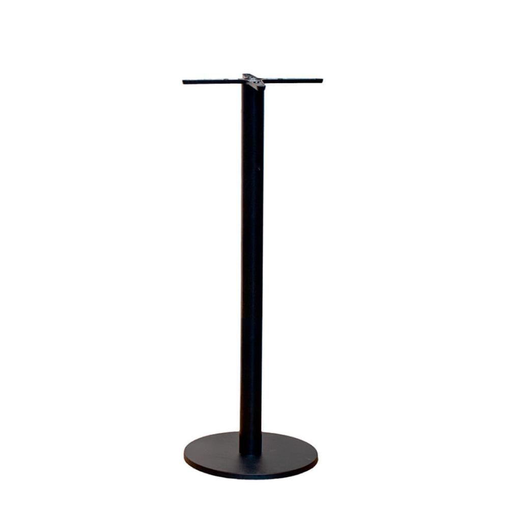 Mesa Pisa Beta Bistrô Fratini 107,50cm (a) Disco Redondo Preto Tampo Mdp Redondo Noce Nat 60cm (l) - 2