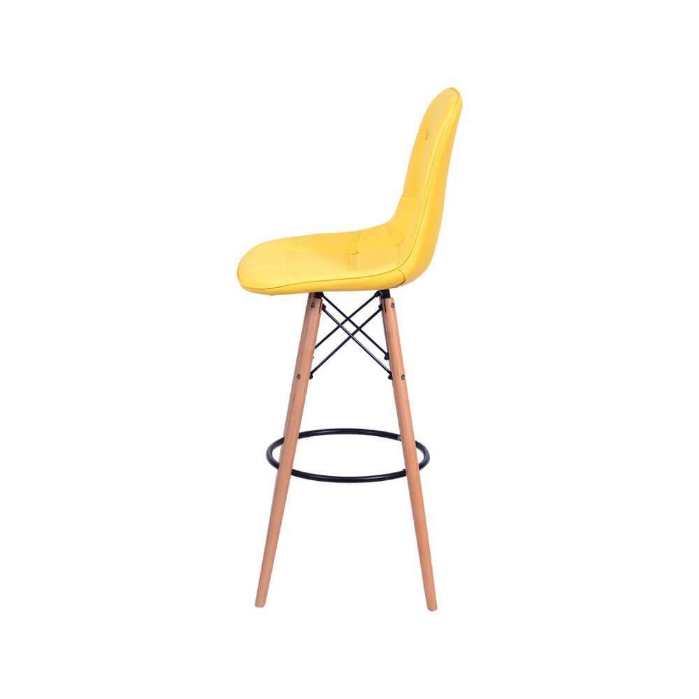 Banqueta Eames Dkr Botonê Amarela - 2