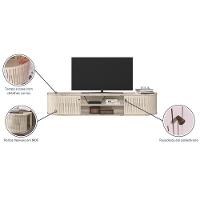 Rack Suspenso Para Sala Algarve - 7 Decor Calacata E Off White