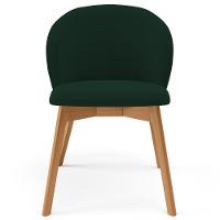 Kit 04 Cadeiras De Jantar E Estar Living Estofada Mia L02 Suede Verde Musgo - Lyam Decor - 3