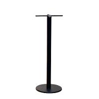 Mesa Pisa Beta Bistrô Fratini 107,50cm (a) Disco Redondo Preto Tampo Mdp Redondo Noce Nat 80cm (l) - 2