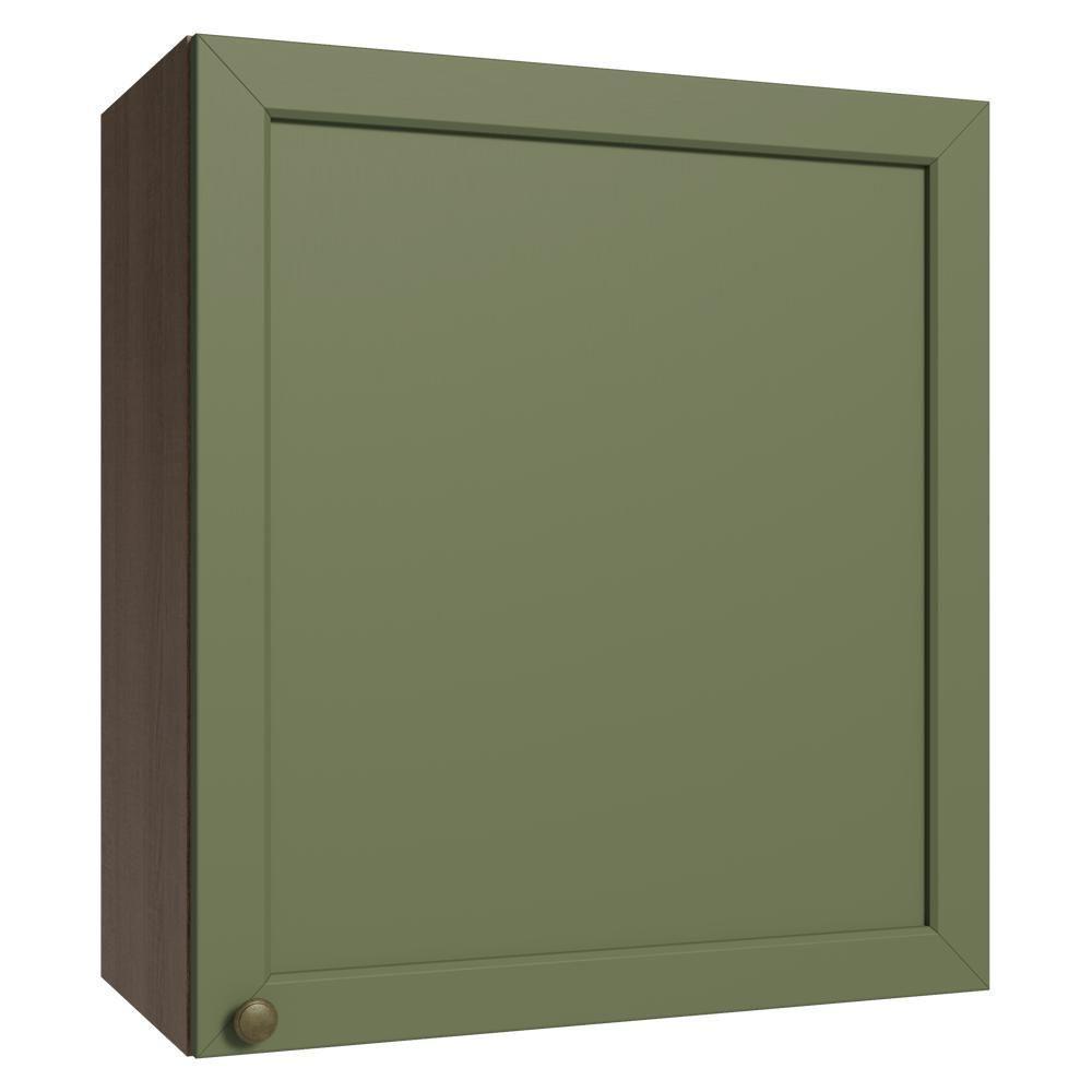 Armário Aéreo 60 Cm 1 Porta Vik Madesa Rustic/verde - 1