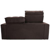 Sofá Para Sala Reclinavel Price 180cm Veludo Chocolate Chocolate - 6