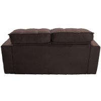 Sofá Para Sala Reclinavel Price 180cm Veludo Chocolate Chocolate - 7