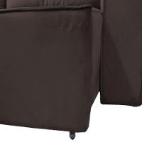 Sofá Para Sala Reclinavel Price 180cm Veludo Chocolate Chocolate - 9