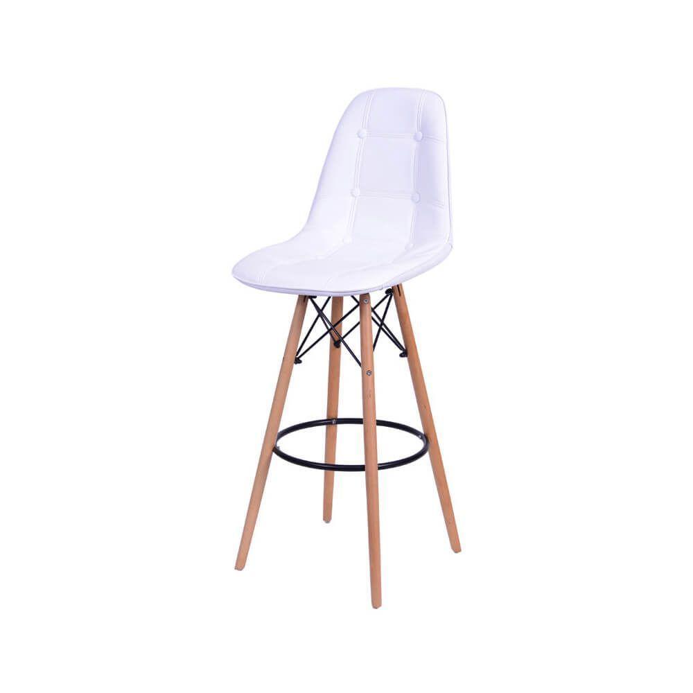 Banqueta Eames Dkr Botonê Branca - 1