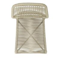 Kit 4 Cadeiras Empilhável Leme Fratini Aço Fendi Assento E Encosto Trama De Corda Náutica Fendi - 6