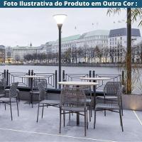 Kit 4 Cadeiras Empilhável Leme Fratini Aço Fendi Assento E Encosto Trama De Corda Náutica Fendi - 9