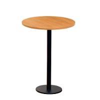 Mesa Pisa Beta Bistrô Fratini 107,50cm (a) Disco Redondo Preto Tampo Mdp Redondo Samba 60cm (l) - 1