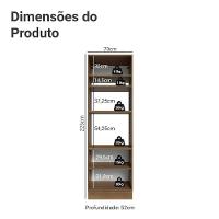 Torre Quente 70 Cm 3 Portas Vik Madesa Rustic/branco - 6