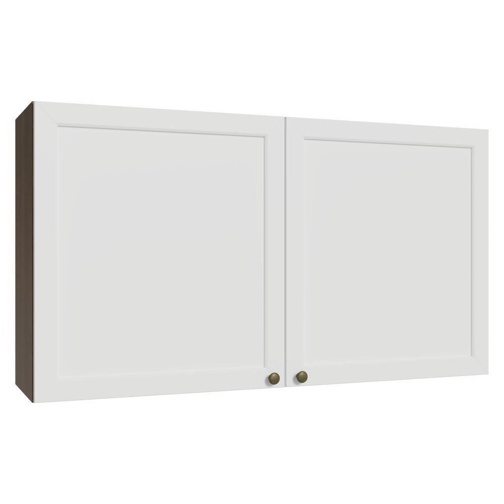 Armário Aéreo 120 Cm 2 Portas Vik Madesa Rustic/branco - 1