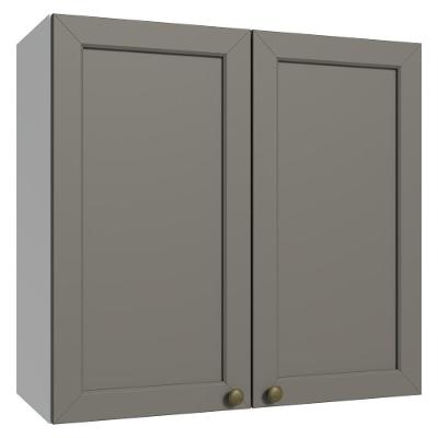 Armário Aéreo 70 Cm 2 Portas Vik Madesa Branco/cinza