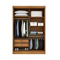 Guarda Roupa Solteiro Com Espelho 2 Portas 2 Gavetas - Roma-cinamomo - Tcil Móveis - 3