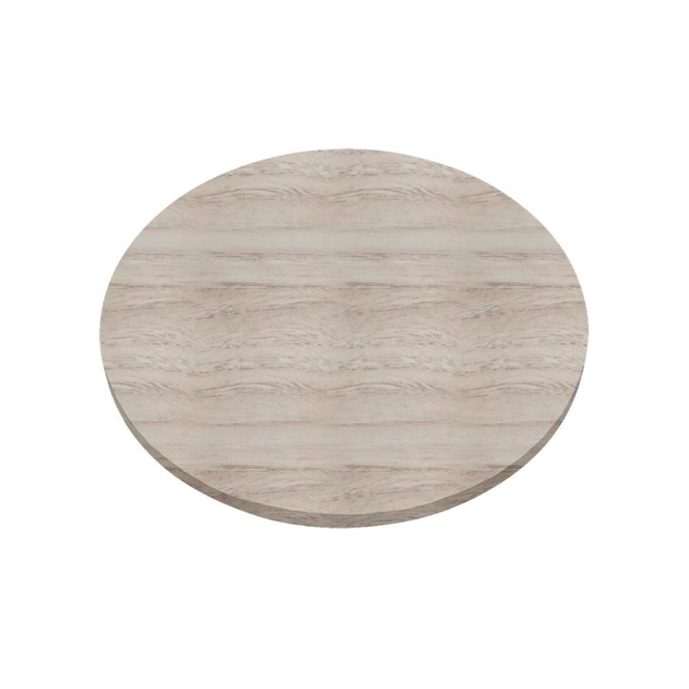 Mesa Pisa Beta Bistrô Fratini 107,50cm (a) Disco Redondo Inox Tampo Mdp Redondo Castanheira 70cm (l) - 4